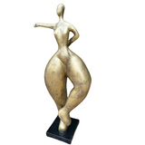 Statue Femme Nana Oeuvre Resine Decoration - 135cm - Bronze