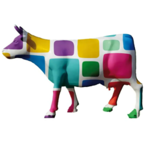 Statue Vache Resine Decoration - 225cm - Gum