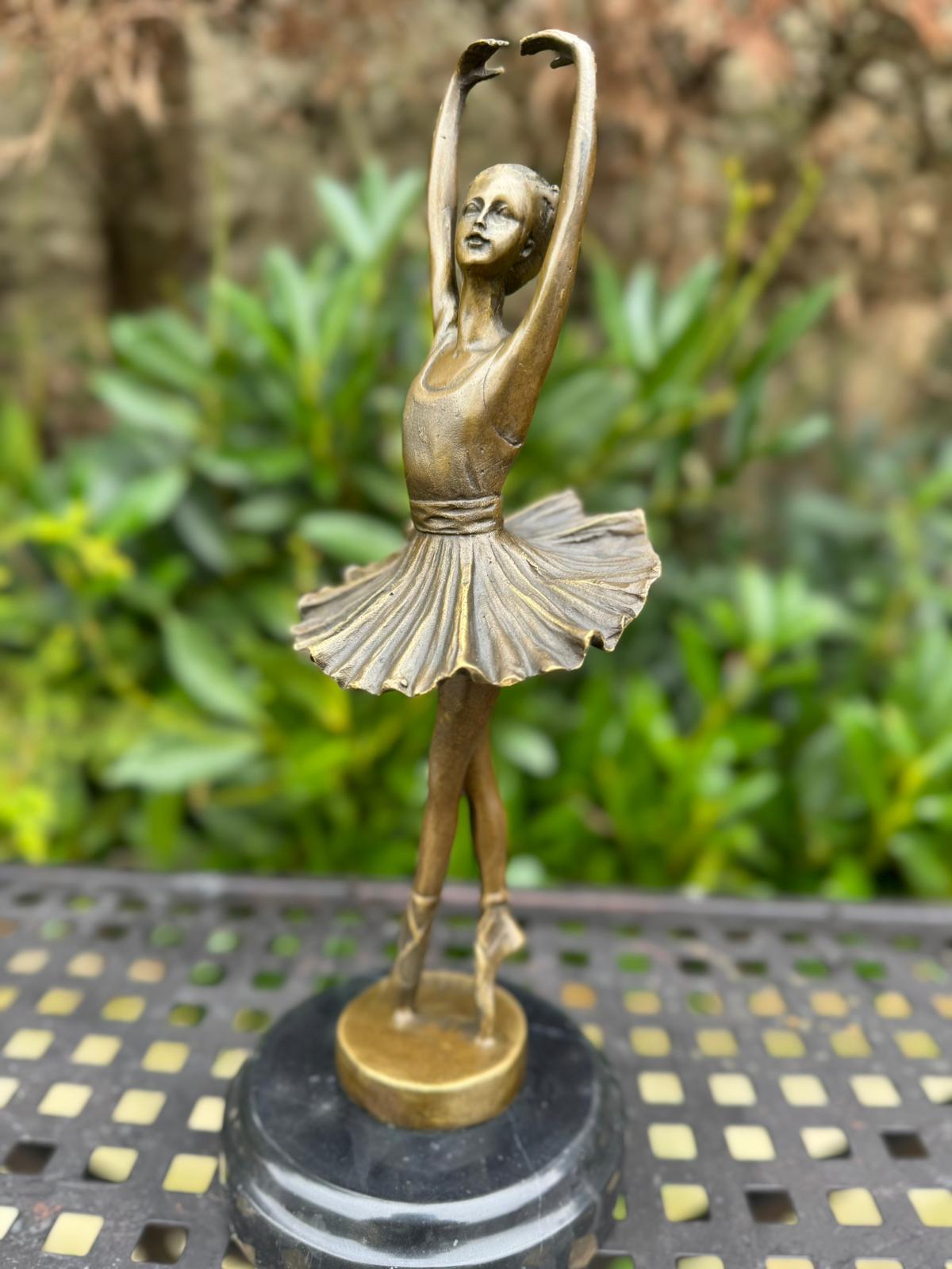 Sculpture Danseuse Ballerine 25cm Bronze