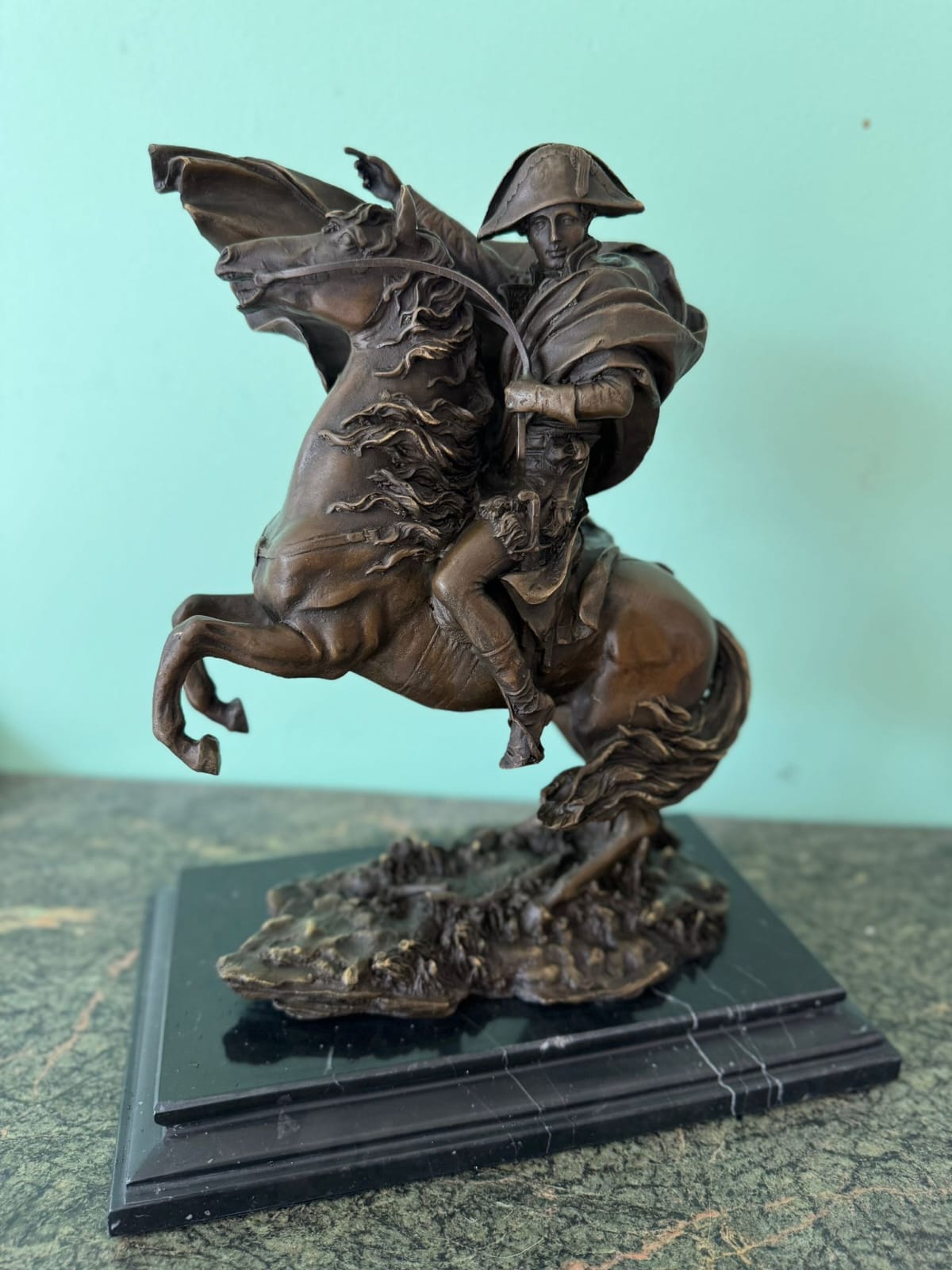 Sculpture Napoléon Conquête  30cm Bronze