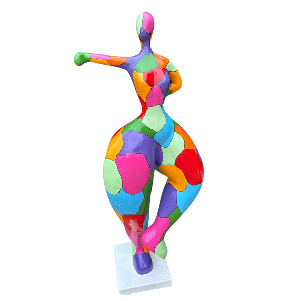 Statue Femme Nana Oeuvre Resine Decoration - 135cm - Gum