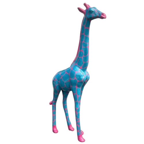 Statue Girafe Animaux Resine - 210cm - Ecaille Bleue