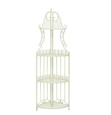 Étagère fer Jardin 165cm style antique blanc