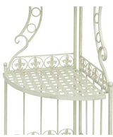 Étagère fer Jardin 165cm style antique blanc