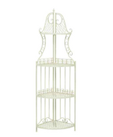 Étagère fer Jardin 165cm style antique vert