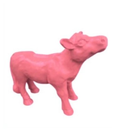 Statue Veau Animaux Resine - 70cm - Rose