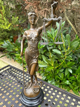 Figure de bronze de la Justice 45cm