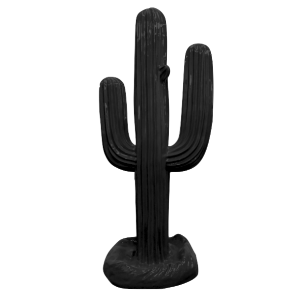 Statue Cactus Animaux Resine - 185cm - Noir (8905642836308)