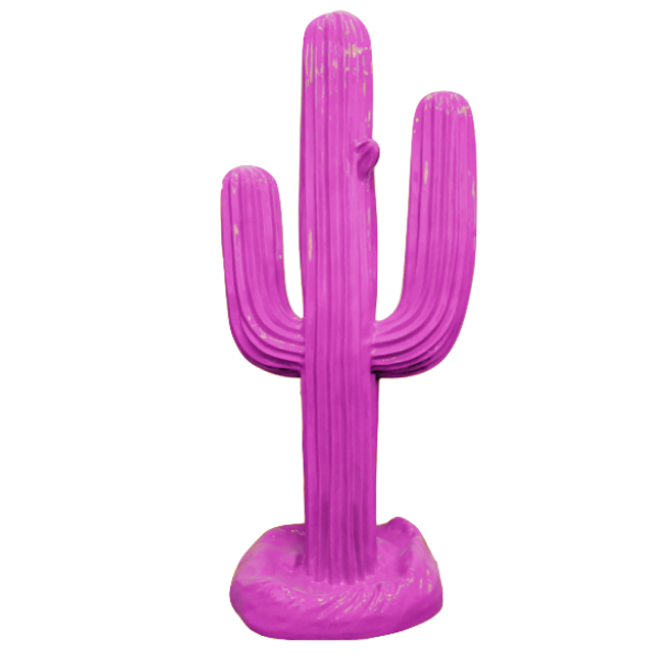 Statue Cactus Animaux Resine - 185cm - Rose Fushia