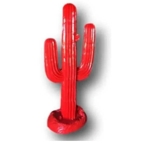 Statue Cactus Animaux Resine - 185cm - Rouge