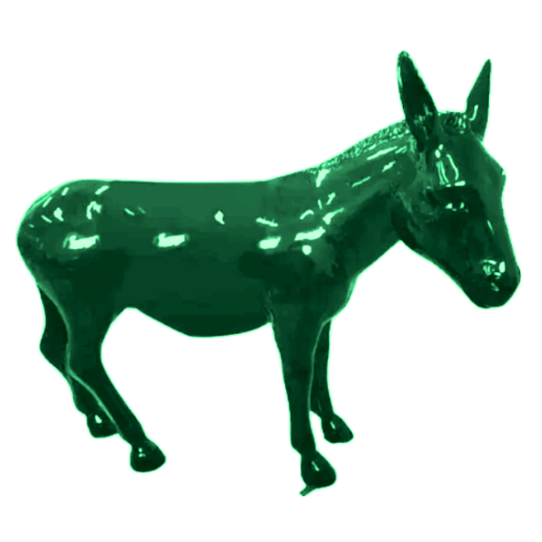 Statue Ane Animaux Resine - 160cm - Vert