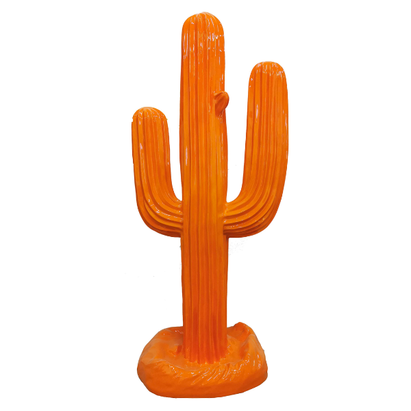 Statue Cactus Animaux Resine - 185cm - Orange