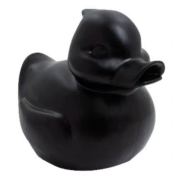 Statue Canard Animaux Resine - 45cm - Noir