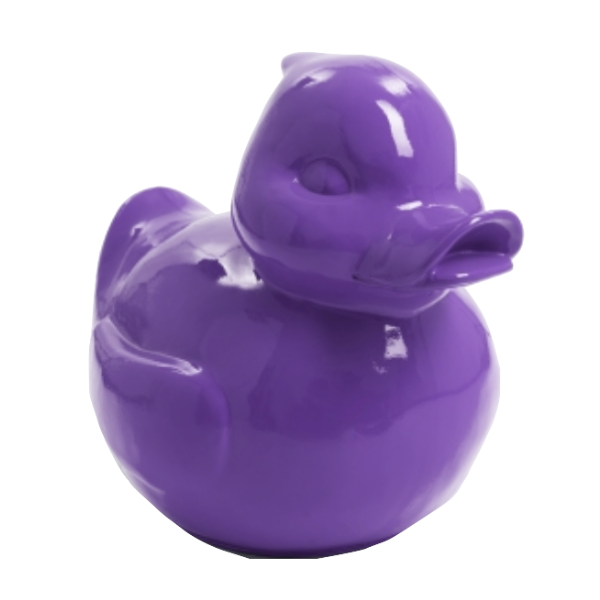 Statue Canard Animaux Resine - 45cm - Violet