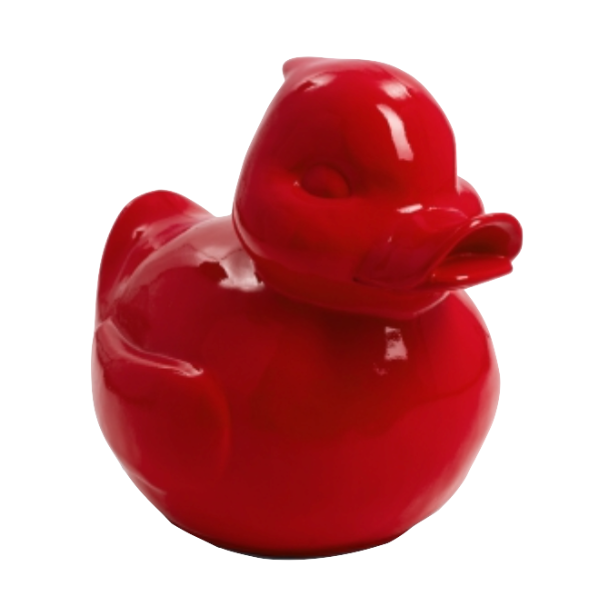 Statue Canard Animaux Resine - 200cm - Rouge