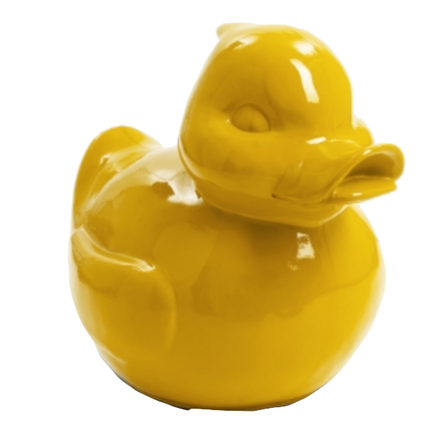 Statue Canard Animaux Resine - 200cm - Jaune (8905594470740)