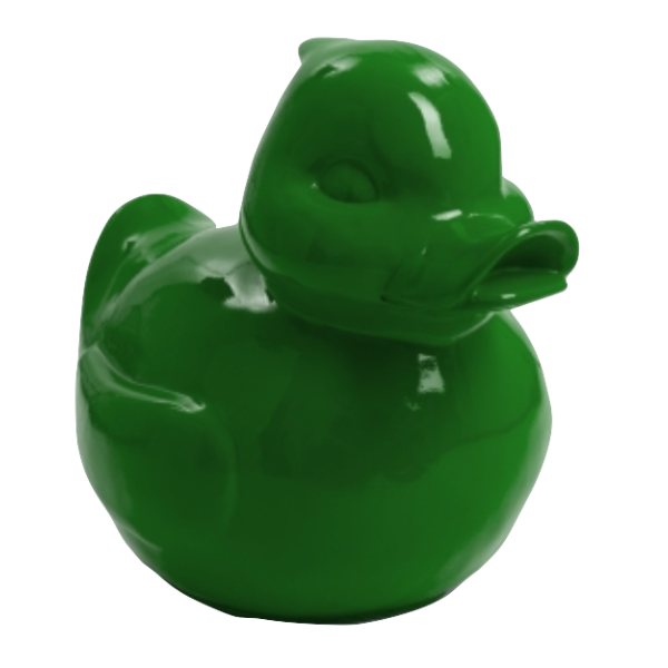 Statue Canard Animaux Resine - 45cm - Vert (8905593586004)