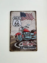 PLAQUE MÉTAL R66 BIKE 30X20 CM - PLAQUE DECORATIVE (8905410281812)