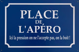 PLAQUE MÉTAL PLACE PAERO 30X20 CM - PLAQUE DECORATIVE