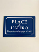 PLAQUE MÉTAL PLACE PAERO 30X20 CM - PLAQUE DECORATIVE