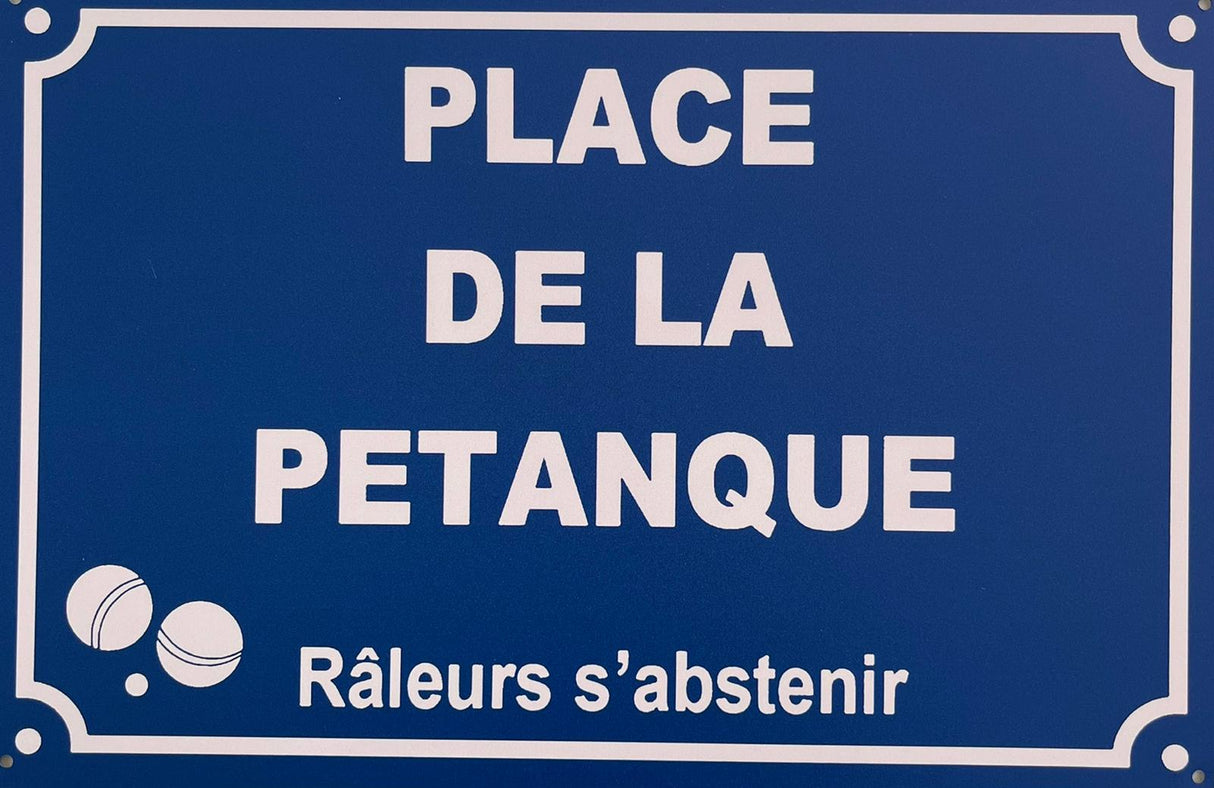 PLAQUE MÉTAL PETANQUE 30X20 CM - PLAQUE DECORATIVE (8905384198484)