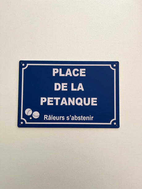 PLAQUE MÉTAL PETANQUE 30X20 CM - PLAQUE DECORATIVE (8905384198484)