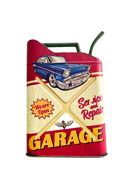 JERRICAN ESSENCE MÉTAL GARAGE H.50CM - JERRICAN ESSENCE DECO (8904698626388)