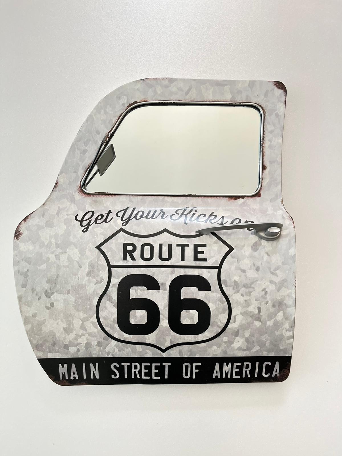 PORTIÈRE MÉTAL ROUTE 66 H.50CM - PORTIÈRE DECORATIVE (8904696987988)