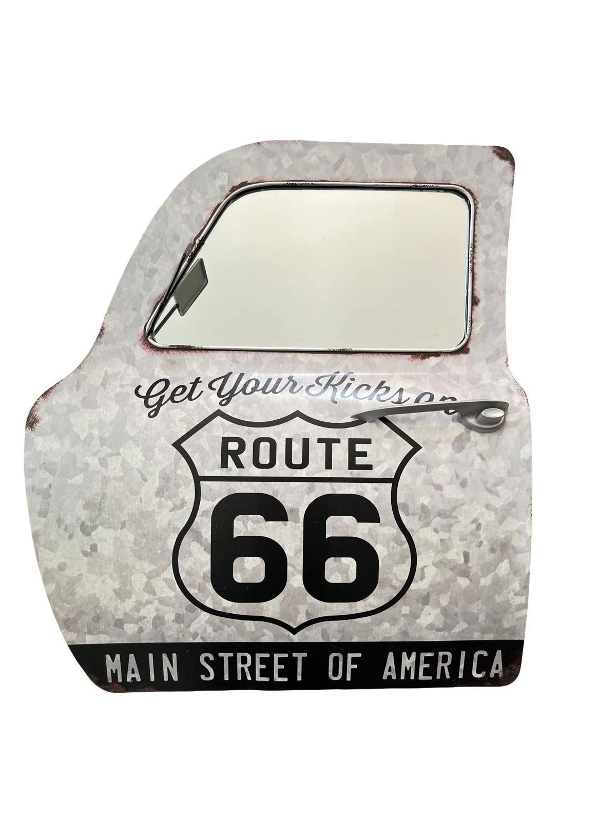 PORTIÈRE MÉTAL ROUTE 66 H.50CM - PORTIÈRE DECORATIVE (8904696987988)