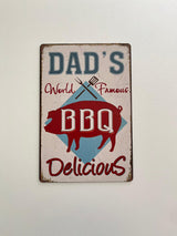 PLAQUE MÉTAL BBQ 30X20 CM - PLAQUE DECORATIVE (8905376399700)