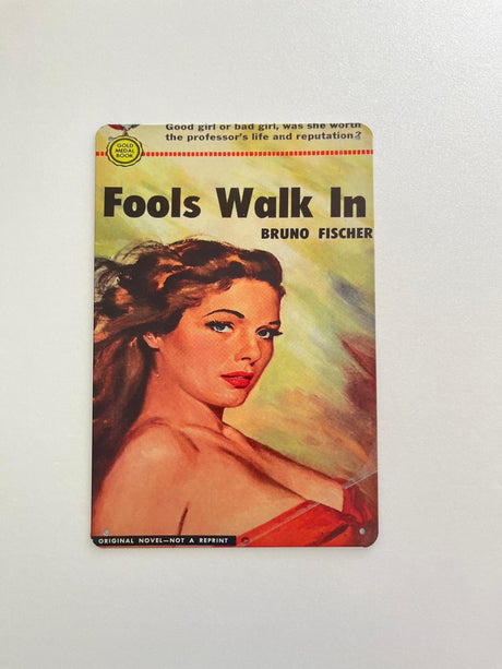 PLAQUE MÉTAL FOOLS 30X20 CM - PLAQUE DECORATIVE (8905375711572)