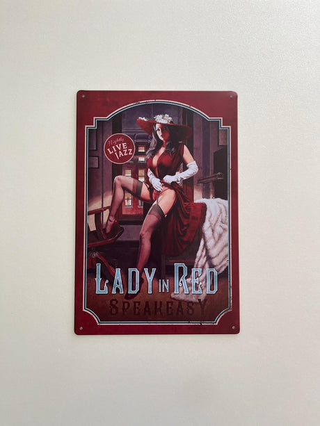 PLAQUE MÉTAL SPEAKEASY 30X20 CM - PLAQUE DECORATIVE (8905371877716)