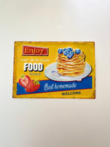 PLAQUE MÉTAL PANCAKE 30X40 CM - PLAQUE DECORATIVE (8905356050772)