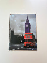 PLAQUE MÉTAL BIG BEN 30X40 CM - PLAQUE DECORATIVE (8904715239764)