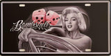 PLAQUE MÉTAL BOMBSHELL 15x30 CM - PLAQUE DECORATIVE