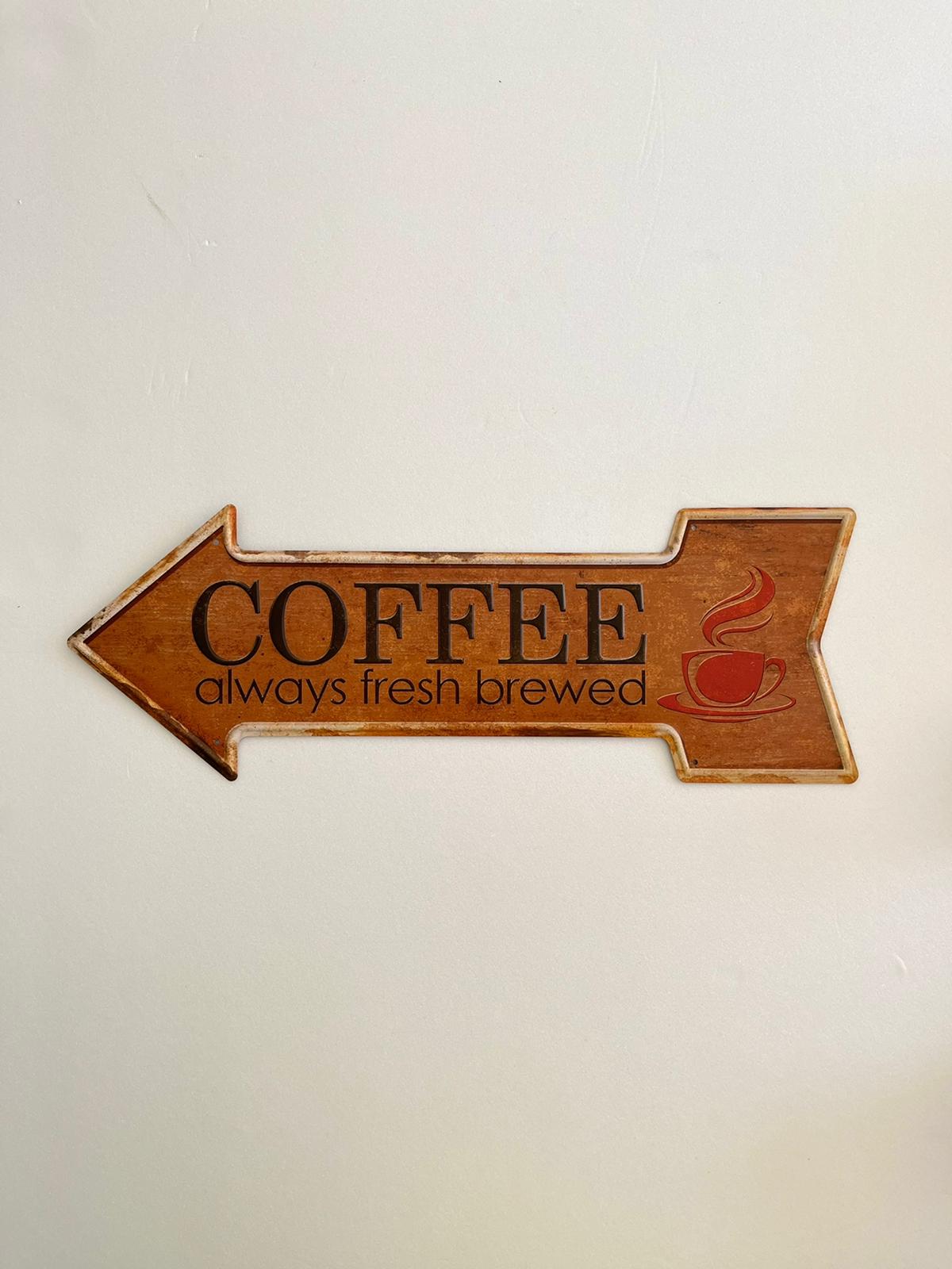 PLAQUE FLECHE MÉTAL BREWED 45x15 CM - PLAQUE DECORATIVE (8904704721236)