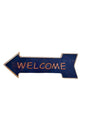 PLAQUE FLECHE MÉTAL BIENVENUE 45x15 CM - PLAQUE DECORATIVE (8904705081684)