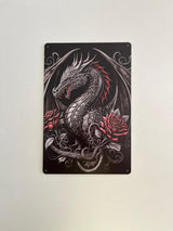 PLAQUE MÉTAL DEMON 30X20 CM - PLAQUE DECORATIVE