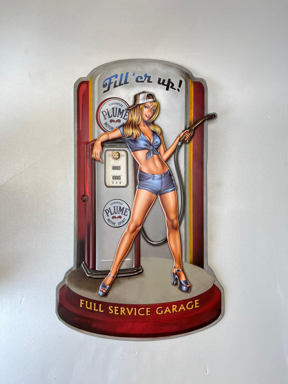 PLAQUE PIN-UP MÉTAL FILL UP 70X45 CM - PLAQUE DECORATIVE (8904698397012)