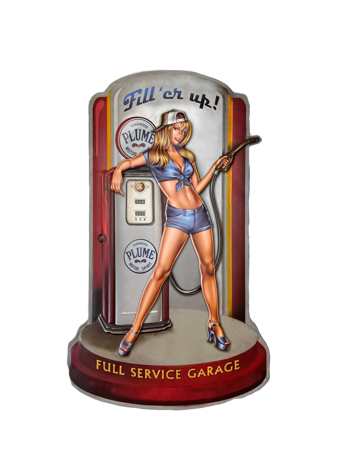 PLAQUE PIN-UP MÉTAL FILL UP 70X45 CM - PLAQUE DECORATIVE (8904698397012)