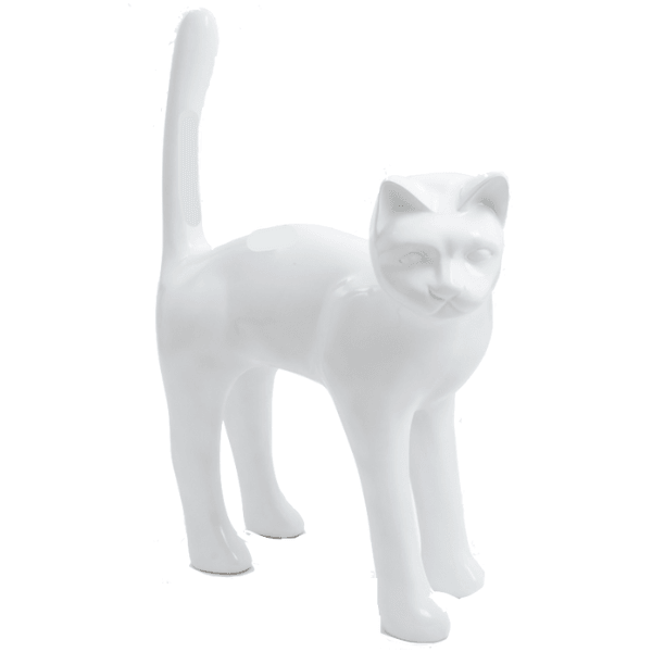 Statue Chat Animaux Resine - 105cm - Blanc - ANIMAUX-RESINE.FR (8904751219028)