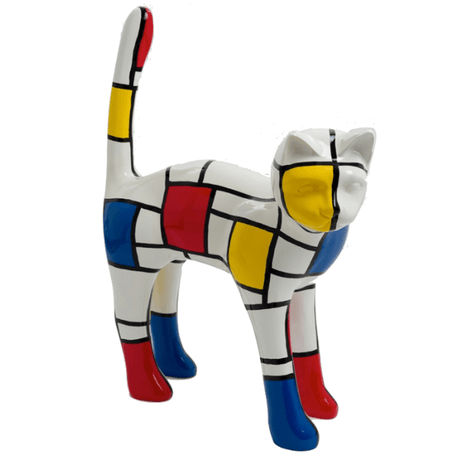 Statue Chat Animaux Resine - 105cm - Mondrian - ANIMAUX-RESINE.FR (8904750596436)