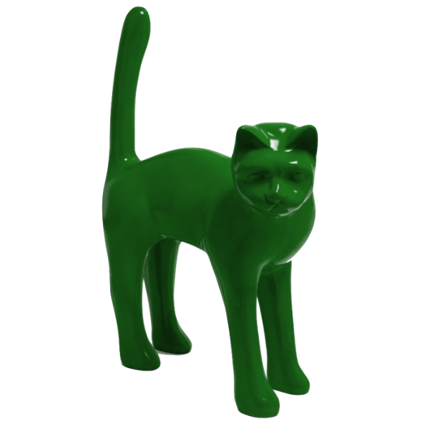 Statue Chat Animaux Resine - 105cm - Vert - ANIMAUX-RESINE.FR (8904752169300)