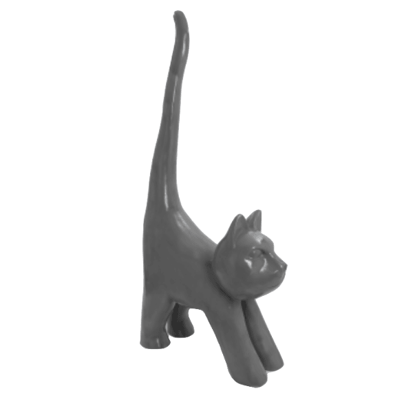 Statue Chat Animaux Resine - 205cm - Gris - ANIMAUX-RESINE.FR (8904763277652)