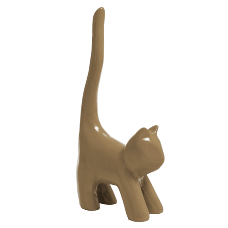 Statue Chat Animaux Resine - 30cm - Marron - ANIMAUX-RESINE.FR (8904757805396)