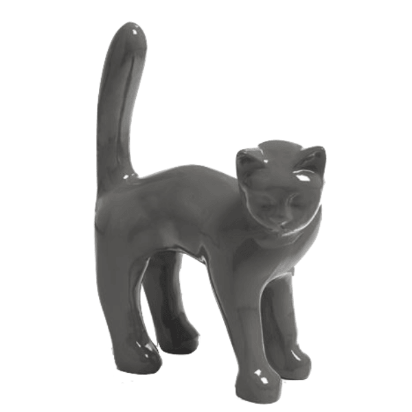 Statue Chat Animaux Resine - 35cm - Gris - ANIMAUX-RESINE.FR (8904749941076)