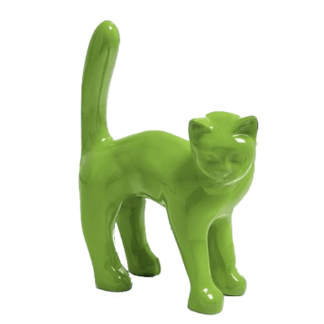 Statue Chat Animaux Resine - 35cm - Vert Pomme - ANIMAUX-RESINE.FR (8904765866324)