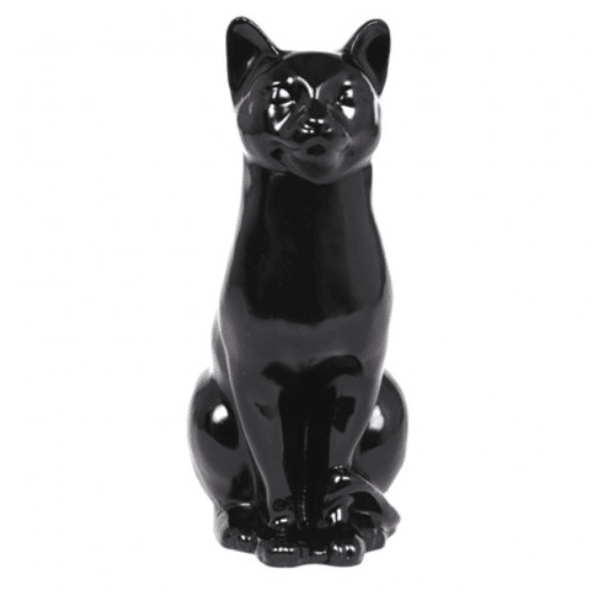 Statue Chat Animaux Resine - 40cm - Noir - ANIMAUX-RESINE.FR (8904758624596)