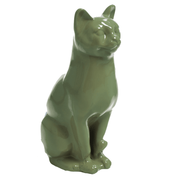 Statue Chat Animaux Resine - 40cm - Vert Kaki - ANIMAUX-RESINE.FR (8904756822356)