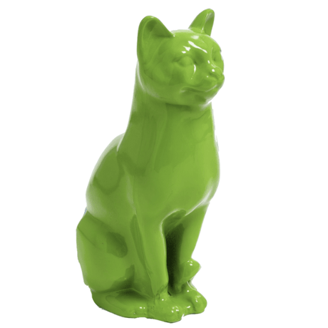 Statue Chat Animaux Resine - 40cm - Vert Pomme - ANIMAUX-RESINE.FR (8904756658516)